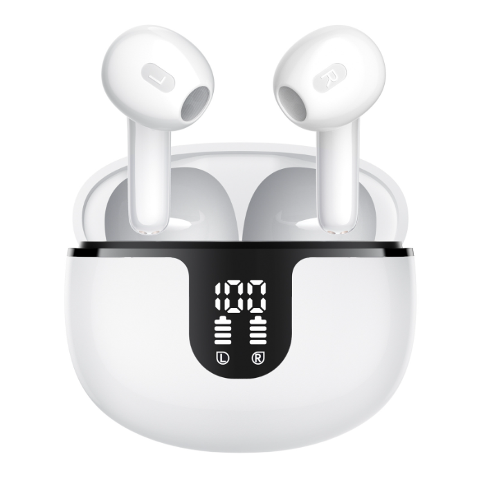 True Wireless Earbuds with 60H Playback and LED Display