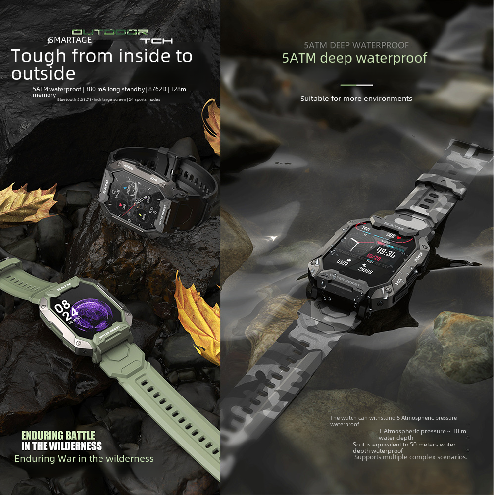 C20 Smart Watch with Bluetooth, Heart Rate, and Alerts