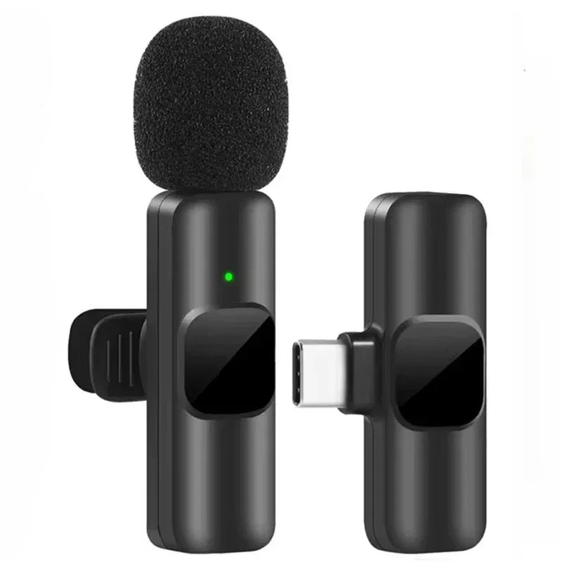 New Wireless Lavalier Microphone Portable Audio Video Recording Mini Mic For iPhone Android Live Broadcast Gaming Phone Mic 2026