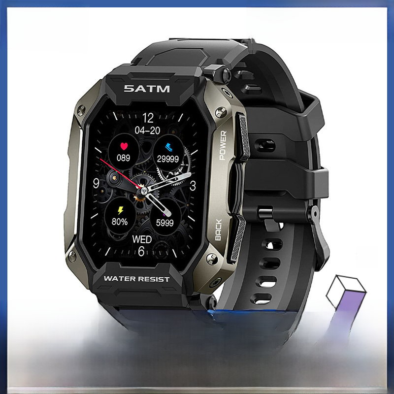 C20 Smart Watch with Bluetooth, Heart Rate, and Alerts