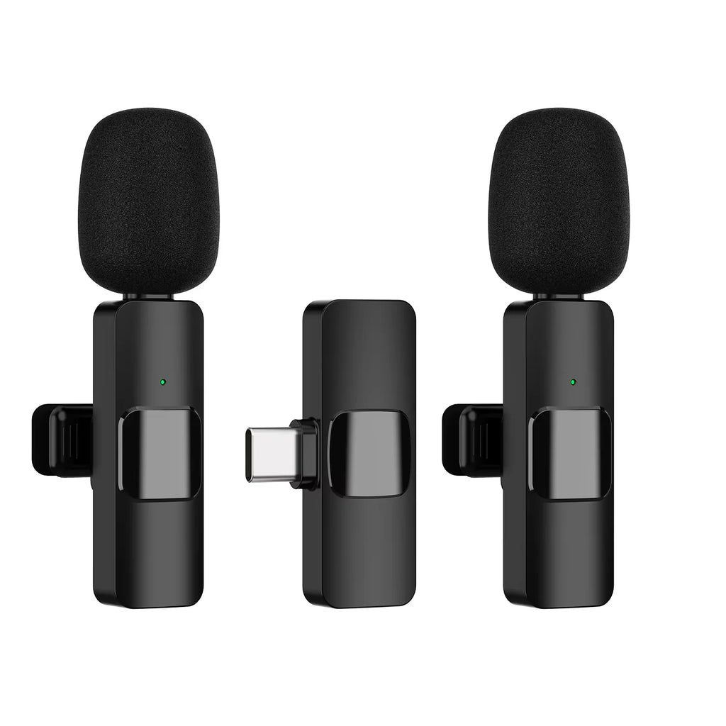 New Wireless Lavalier Microphone Portable Audio Video Recording Mini Mic For iPhone Android Live Broadcast Gaming Phone Mic 2026